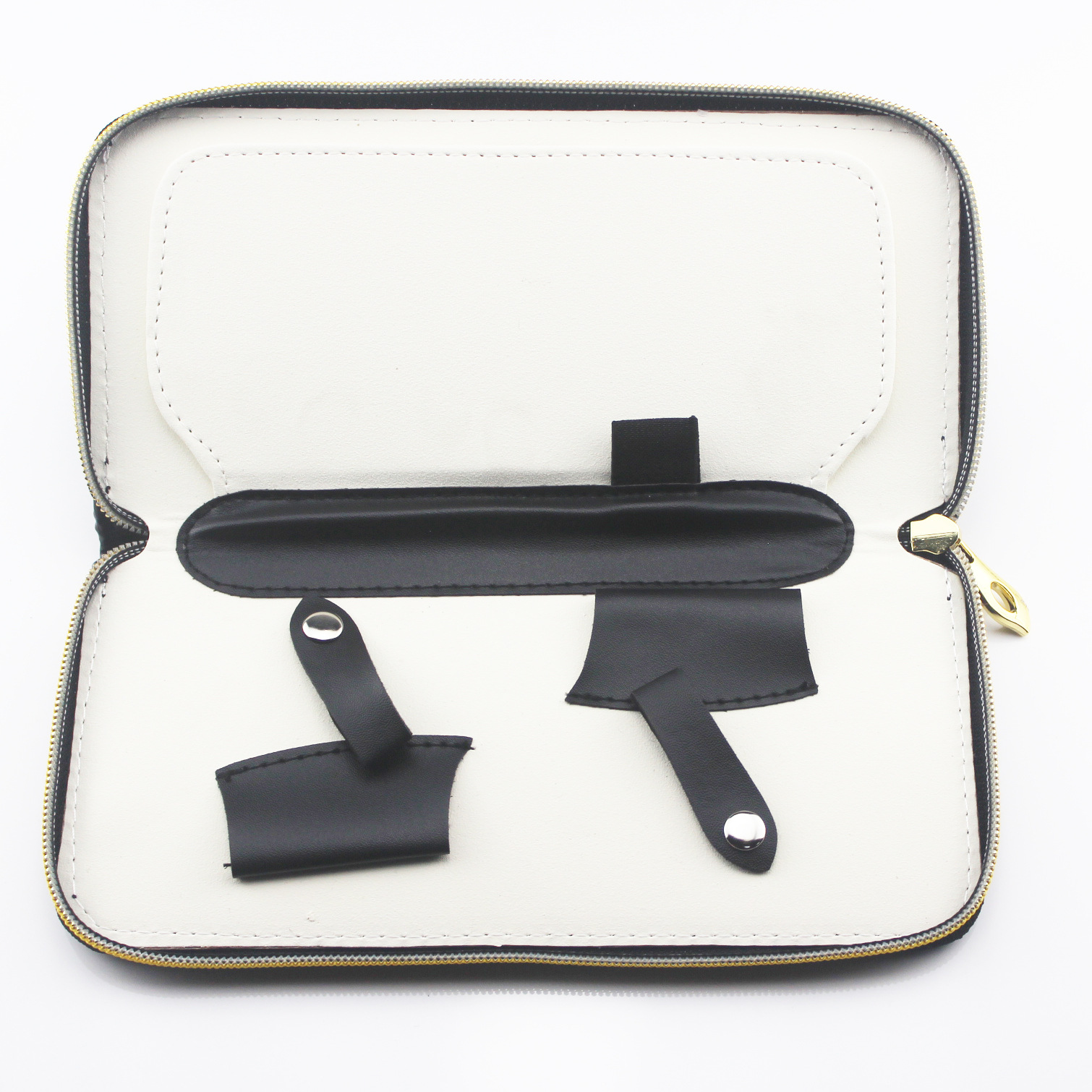 Peluquería tijeras bolsa de almacenamiento 2 pack Zhen bolsa de cuero de alta calidad