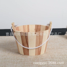 木质工艺品;木桶;摆件支架