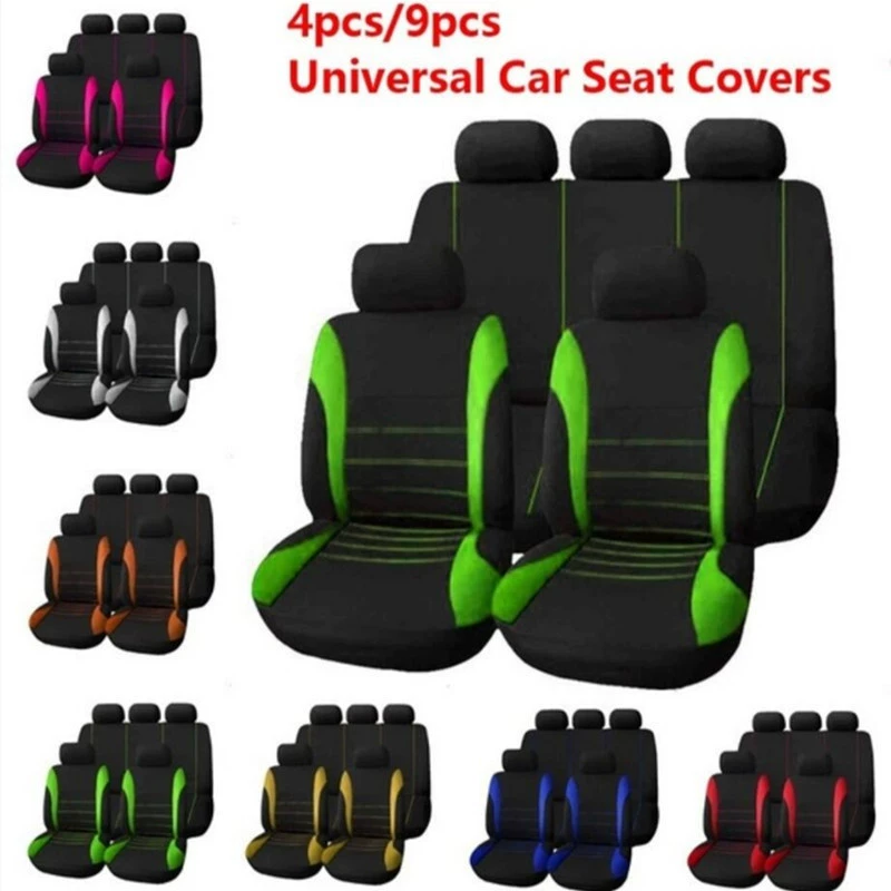 Ткань для автомобильных чехлов на сиденья, импортная, европейского и американского производства, подходит для всех сезонов,跨境, для 5-местных автомобилей, большой склад в Мексике.