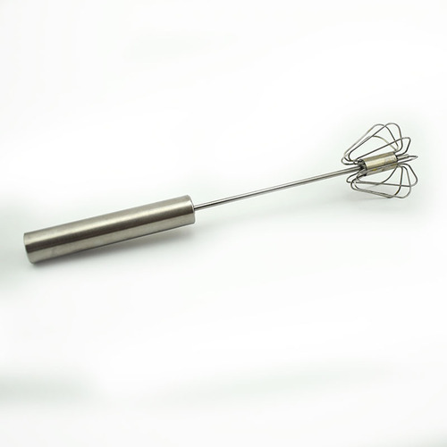 Ten-inch stainless steel hand-operated rotating semi-automatic egg beater, kitchen gadgets, manual egg beater, mixer