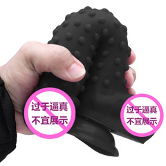 Cross-border thick cannon machine female masturbation granule massage soft dildo adult sex toys wholesale