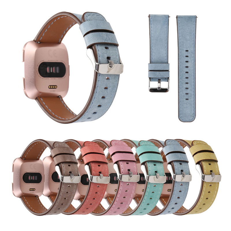 Fit for Fitbit Versa smartwatch strap/VS fresh wind strap/top layer cowhide strap