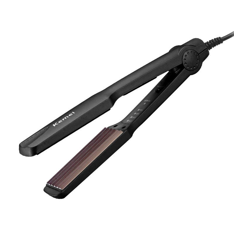 Peine alisador de cabello Kemei KM-332 con pantalla digital LED, temperatura ajustable multinivel, especializado para cabello seco y húmedo, plancha de pelo de temperatura constante. image 6