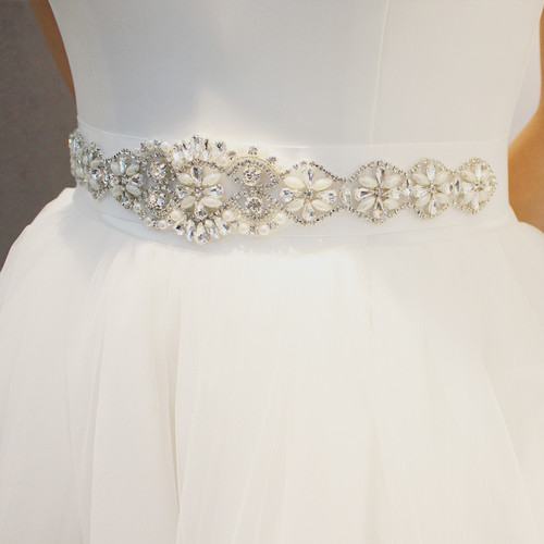 Y005 handmade bridal wedding dress rhinestone belt pearl rhinestone combined girdle dress accessories wedding photography accessories