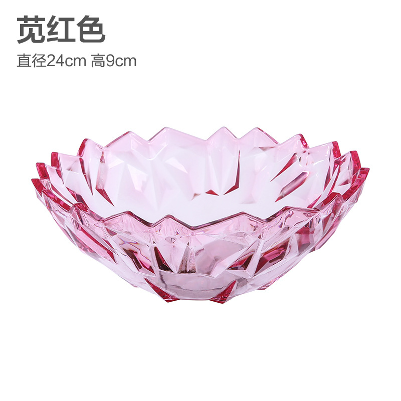 Plato de frutas transparente de plástico, estilo europeo moderno