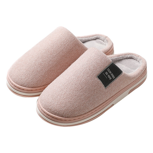 Autumn and winter new cotton slippers for home use indoor warm cotton mopping floor non-slip furry slippers wholesale