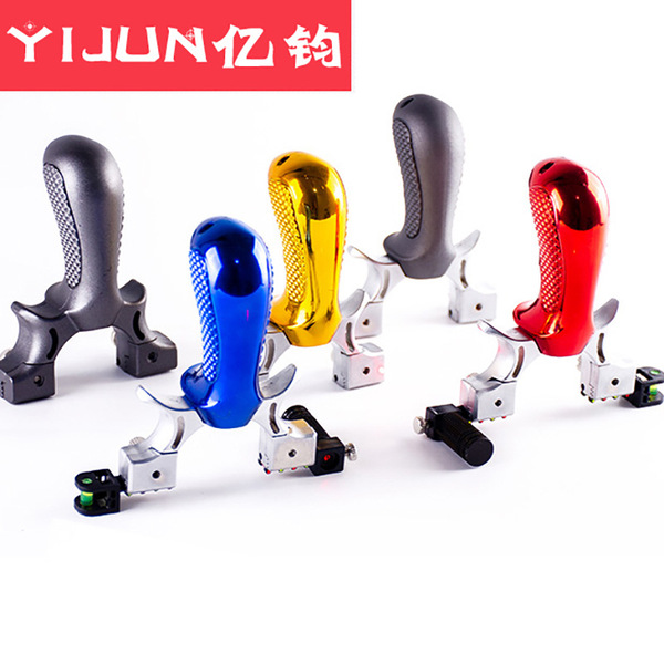 precise travel slingshot with laser with flat rubber bands