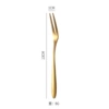 【410 Steel】Bright Golden Fork