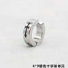 Earrings stainless steel, fashionable ear clips, no pierced ears, wholesale