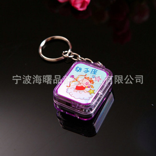 Keychain Pendant Music Box Music Box Creative Gift Wholesale Travel Souvenir DIY Sky City