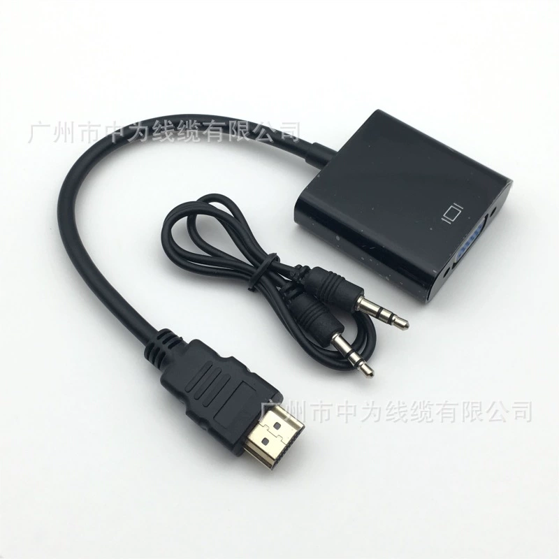 HDMI к VGA HDMI с аудио питанием переход HD линия 1080p переход кабель соединения HDMI к VGA