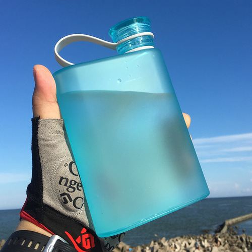 A5 water cup outdoor sports cup paper paper portable cup Korean version creative student square plastic kettle direct sale