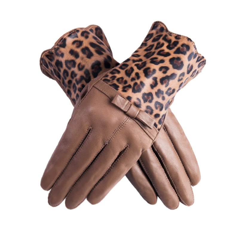 Gloves, windproof keep warm fleece winter set, genuine leather