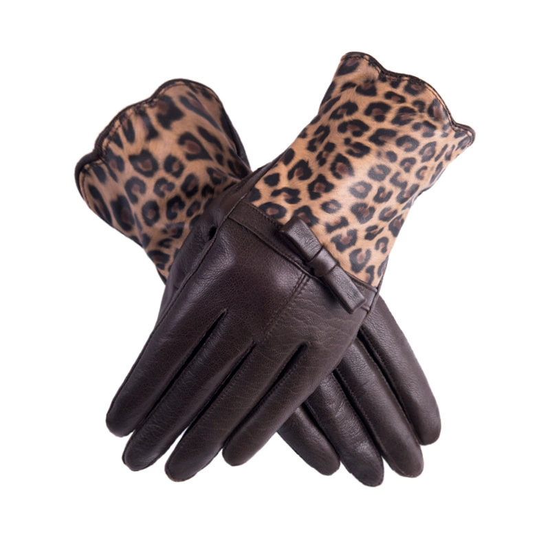 Gloves, windproof keep warm fleece winter set, genuine leather