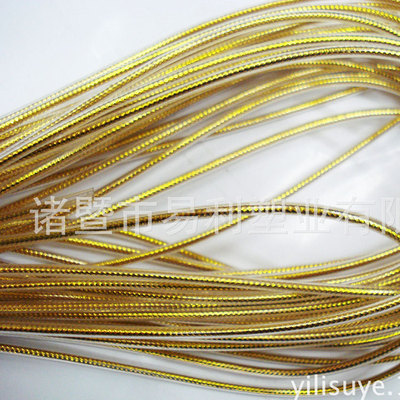 colour environmental protection Plastic bag Gold and silver Manufactor DIY weave Accessories PVC Gold and silver Plastic bag rope