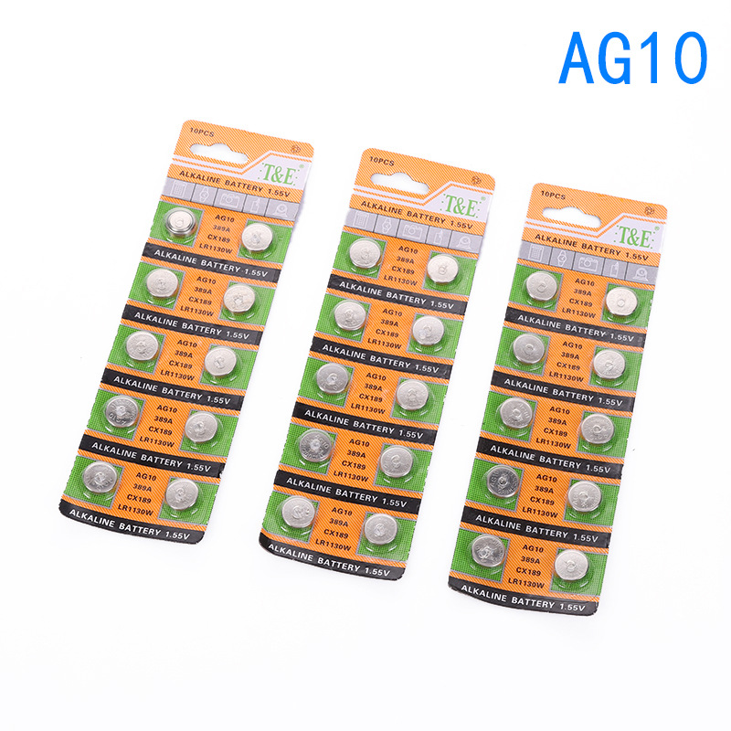 AG10纽扣电池 1.5V碱性发光玩具纽扣电子 LR1130蜡烛灯电子批发