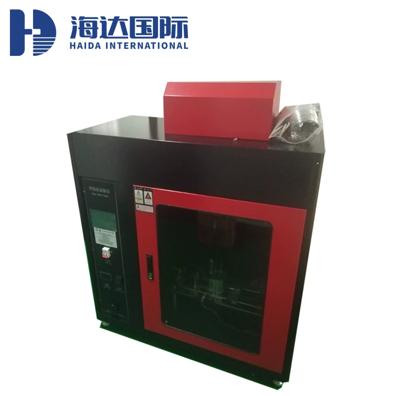 Куньшань Хайда, прибор для испытания на горящую тепловую проволоку, тестер твердого изоляционного материала, огнезащитный тестер, машина для испытания на горение огне