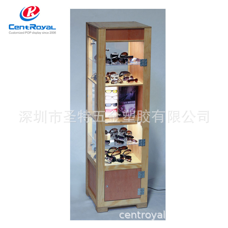 工厂定 制 商场货柜 墨镜眼镜展示柜 太阳镜木头柜子展示架定 制