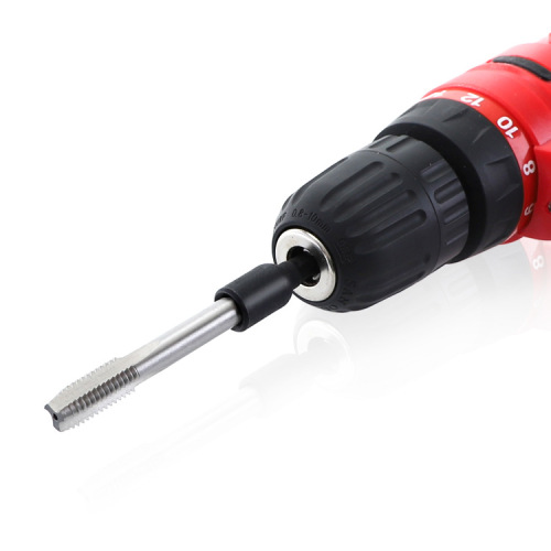 Machine tap socket chuck wrench 1/4 hexagonal handle inner thread tapping socket alloy steel wind batch socket