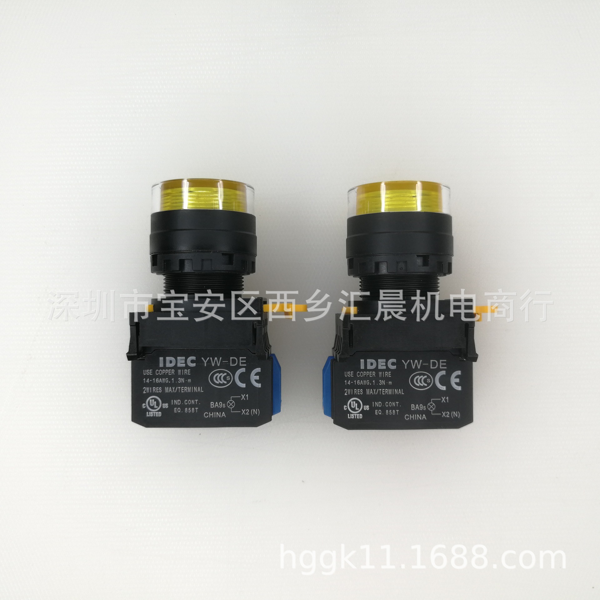 IDEC和泉按钮开关YW1L-AF2E11Q4Y YW1L-AF2E11QM3Y