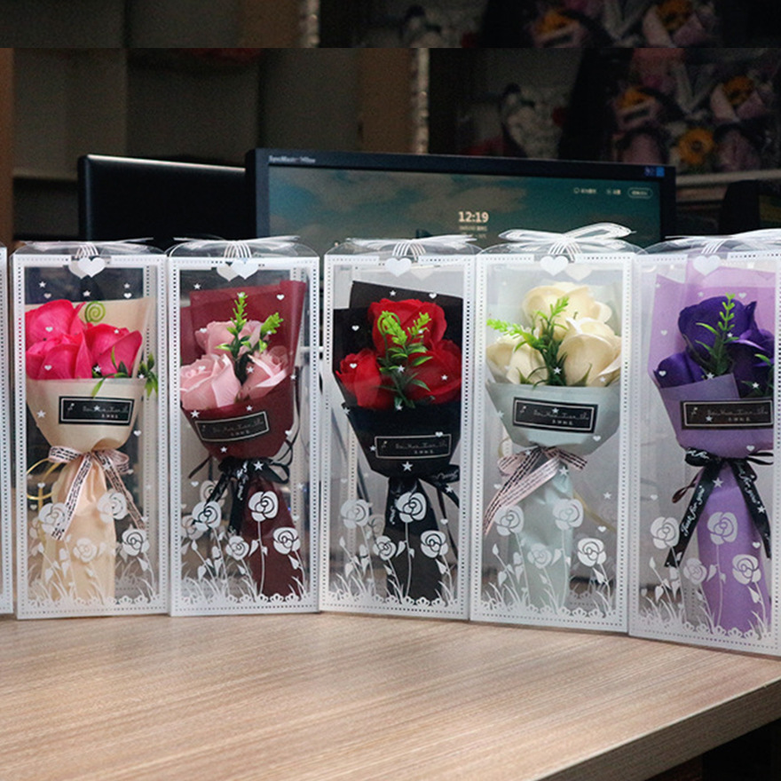 Mother's Day Soap bouquet Teachers' Day new gift Carnation soap flower 3 company opening activity floret