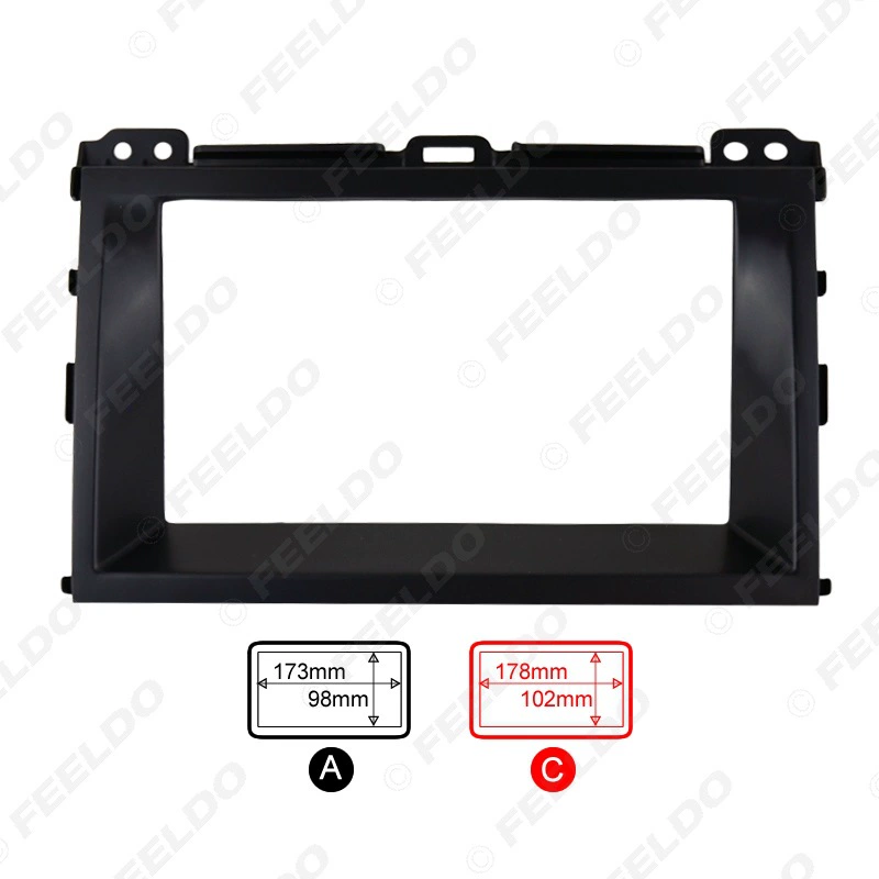 Подходящая для Toyota Prado Desas GX470 аудиомодифицированная передняя панель DVD крепёжная панель 2DIN 2DIN