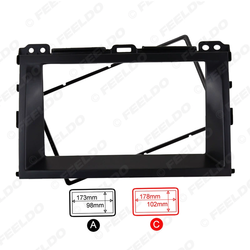 Подходящая для Toyota Prado Desas GX470 аудиомодифицированная передняя панель DVD крепёжная панель 2DIN 2DIN