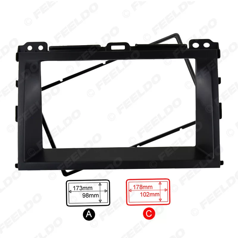 Подходящая для Toyota Prado Desas GX470 аудиомодифицированная передняя панель DVD крепёжная панель 2DIN 2DIN