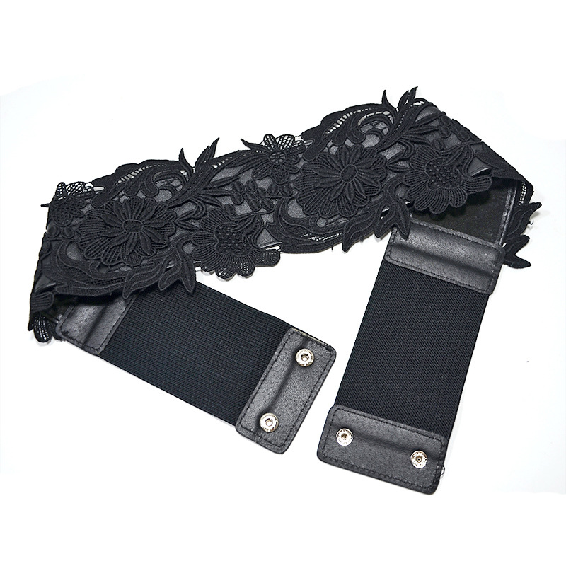 Breiter Spitzenkorsettgürtel Für Damen Elastischer Taillengürtel_voghion.com
