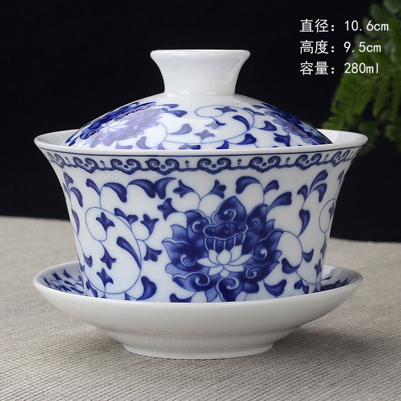 Tazón de fuente de entrega de una pieza taza de té de cerámica tazón de té tazón de tres piezas dehua Jade porcelana mini tamaño pequeño Kung Fu taza de burbuja