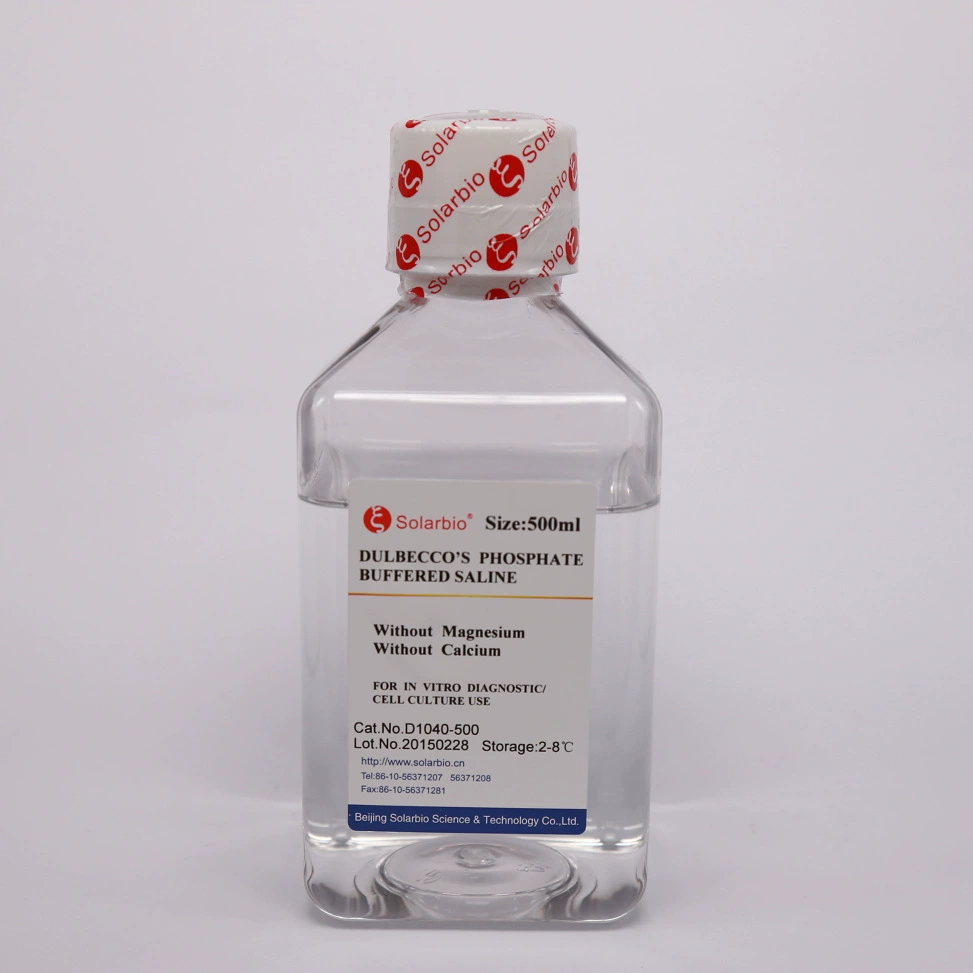 D1040-500мл буфер D-PBS (без кальция, магния и фенолфталеина) Solabe прозрачная жидкость