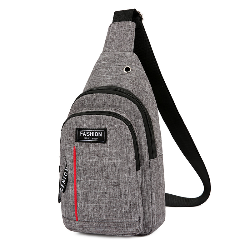 Venta al por mayor bolsa de pecho para hombres 2021 primavera nuevo estilo coreano casual impermeable de moda deportiva bolsa pequeña bolsa de mensajero del hombro bolsa de lona