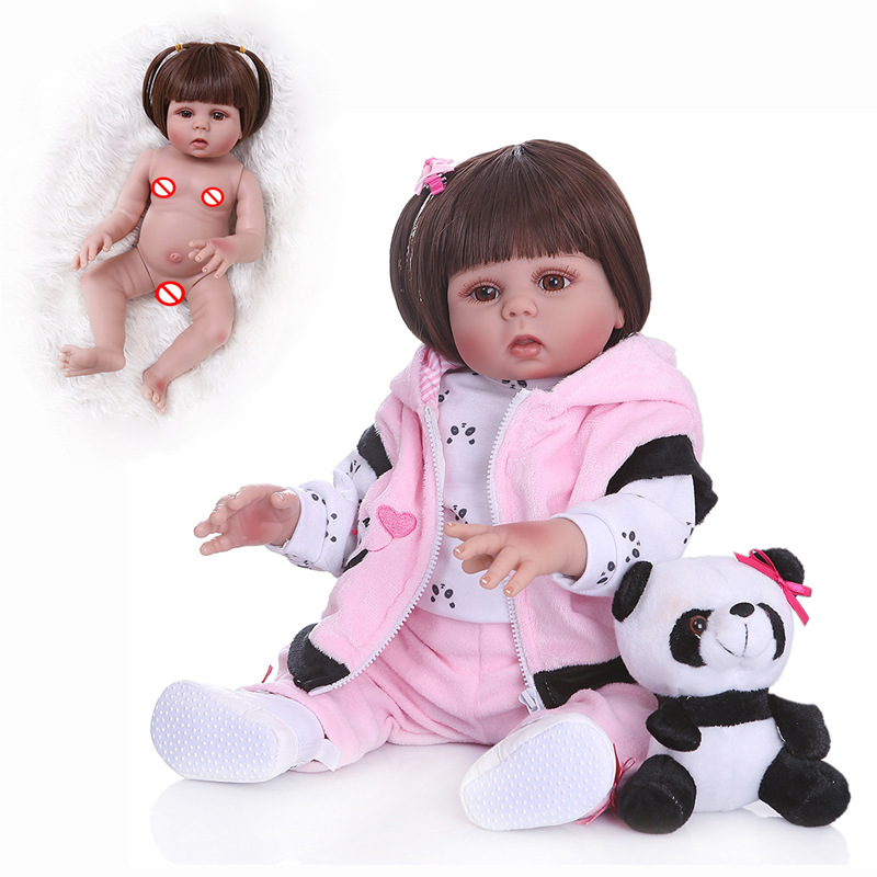 NPK simulación bebé de cuerpo completo de silicona lavable 48cm simulación muñeca transfronteriza e-commerce nicho suministro