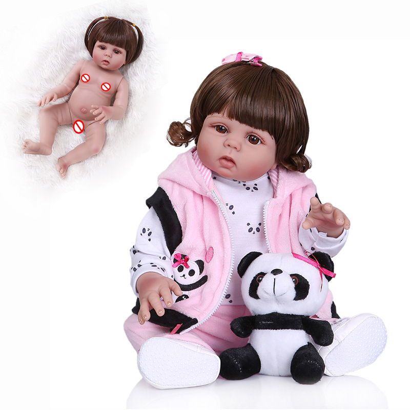 NPK simulación bebé de cuerpo completo de silicona lavable 48cm simulación muñeca transfronteriza e-commerce nicho suministro