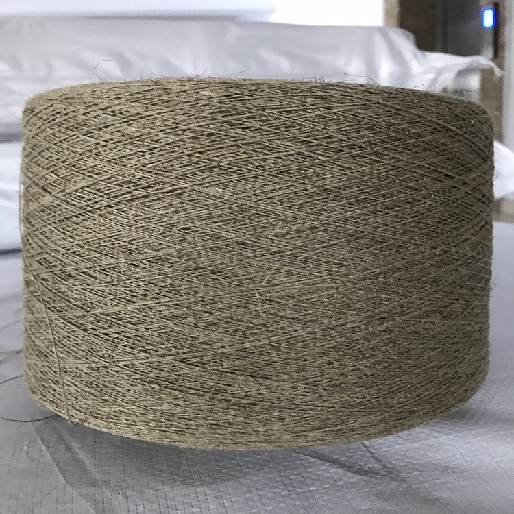 供亚麻纱线10支家纺布用亚麻纱线沙发布用纱机织精纺机织线