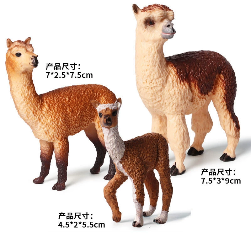 Animal model, solid toy, set, lion, tiger, elephant, panda, giraffe, hippo