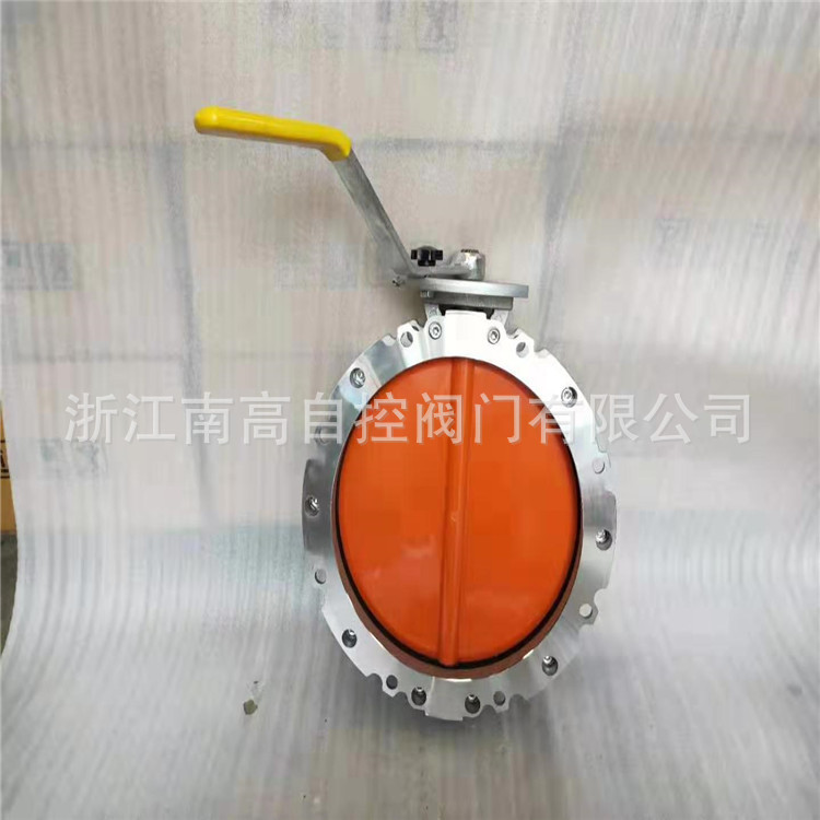 手动粉尘蝶阀  V2FS-1L 铝合金水泥混泥土搅拌站蝶阀  DN600