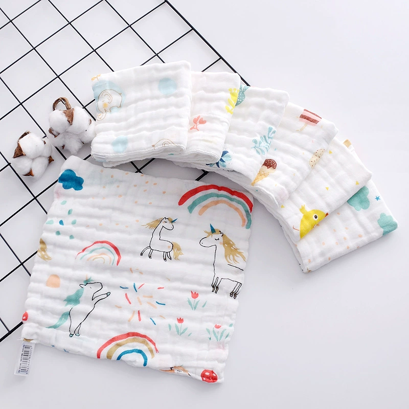 Children's eating bib, gauze towel, baby hygiene product for new born for face washing, handkerchief
