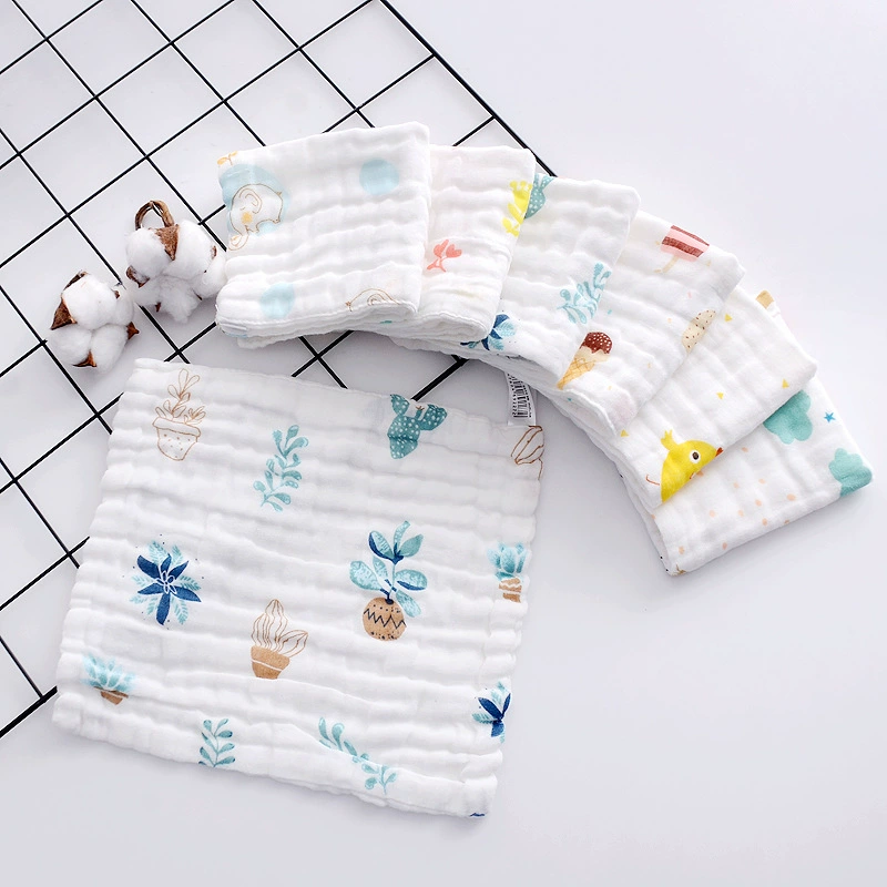 Children's eating bib, gauze towel, baby hygiene product for new born for face washing, handkerchief