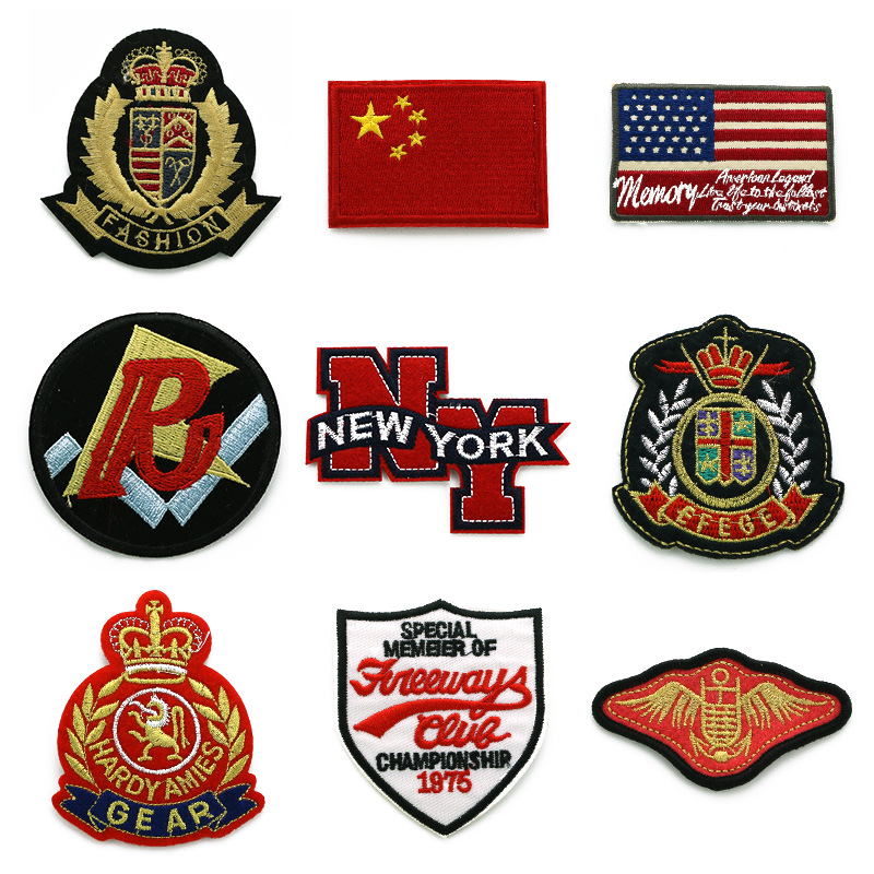 电脑绣花标刺绣布贴jk衣服diy刺绣徽章服装辅料装饰补丁贴背胶