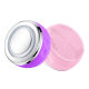 Cross-Border Beauty Facial Cleansing Brush Introduction Instrument Ems Microcurrent Facial Cleansing Instrument Colored Light Vibration Beauty Instrument Silicone Facial Cleansing Instrument
