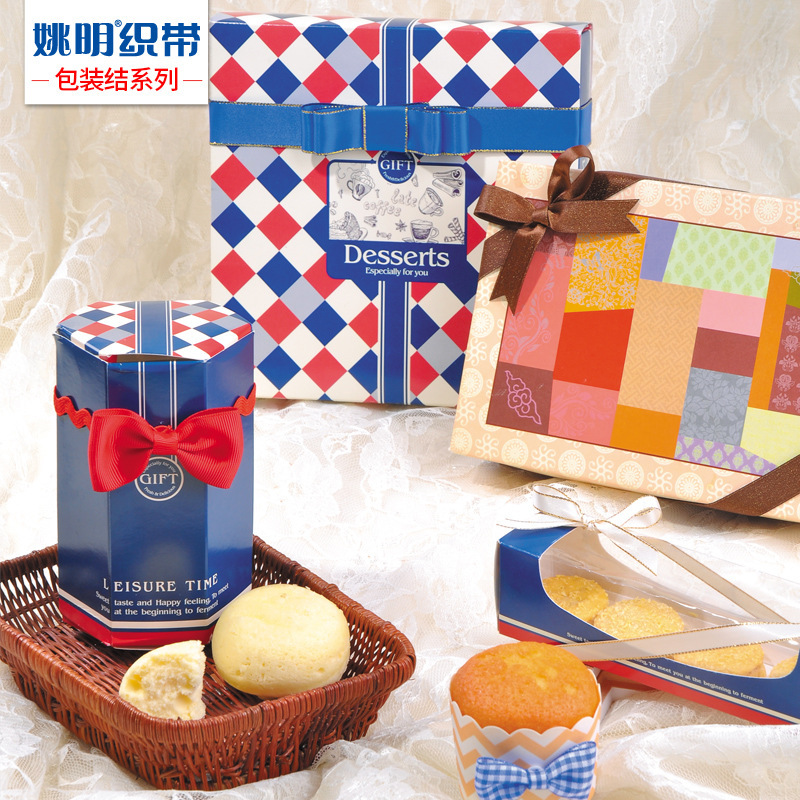 Procesamiento de arco de cinta ropa interior accesorios de decoración diy caja de regalo embalaje arco personalizado