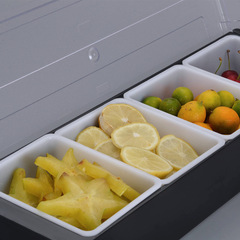 Plastic seasoning box, compartment fruit box, fruit box, seasoning box, bar counter tools, cocktail decoration box