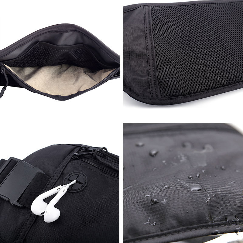 Weiqiang al aire libre antirrobo invisible teléfono móvil bolso de la cintura bolsa de pasaporte multifuncional bolsa de identificación deportes corriendo bolsa de cuerpo