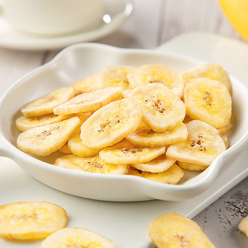 Ke Fan Banana Chips 128g/bag Dried Fruit Roasted Banana Snack for Dormitory Time-Killing and Long-Lasting Snack