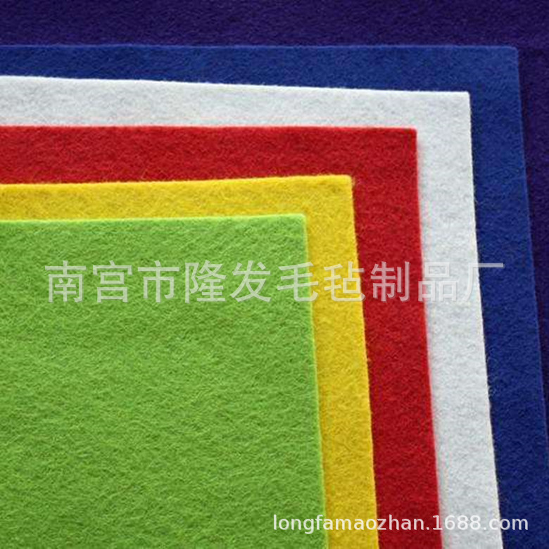 Gray polyester staple fiber acupuncture non-woven fabric chemical fiber adhesive felt wall decoration flat flannel felt