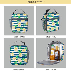 New Amazon Creative Children's Hand-held Thermal Insulation Waterproof Lunch Bag Digitally Printed Oxford Cloth Cartoon Lunch Bag