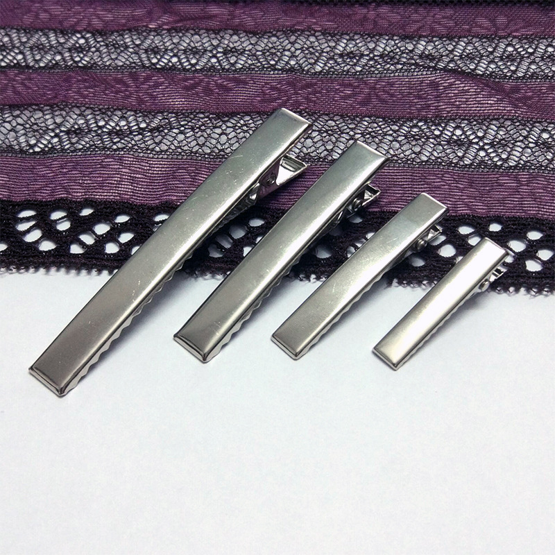 Guangzhou versión engrosada clip cuadrado clip de pico de pato accesorios para el cabello de los niños DIY horquilla clip cuadrado