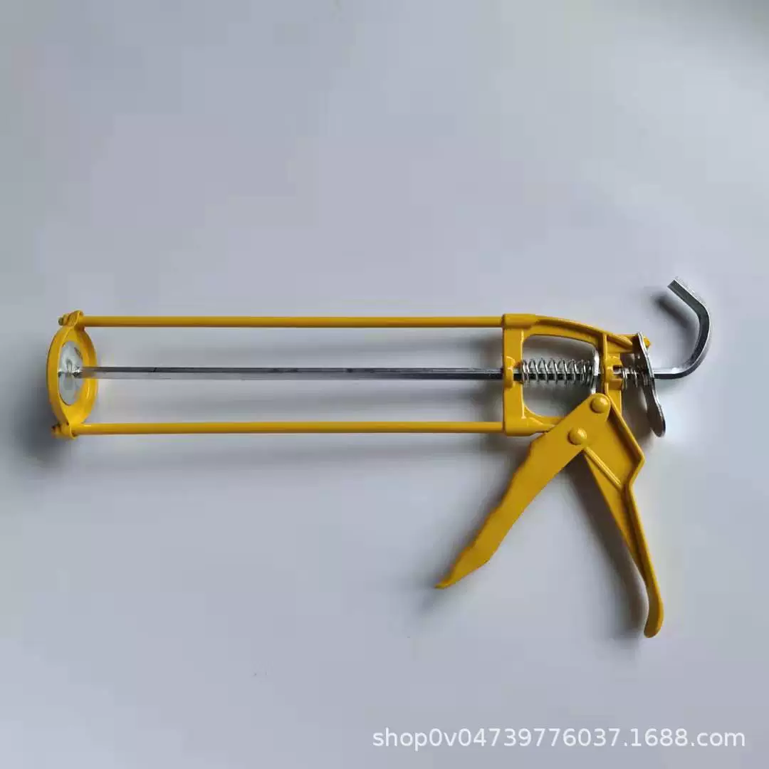 Желтый двухколонный клеевой пистолет для домашнего декора, ручной инструмент, пистолет для герметика, для стеклянных колонн, специально для стекольного клея.