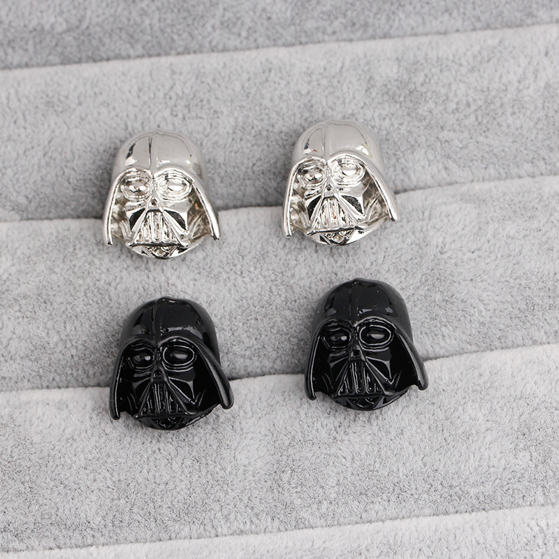 European and American Cross-Border Peripherals Black Warrior Men's French Cufflinks Business Light Luxury Shirts Shirt Cuff Nails Accessories Cross-Border